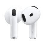 Air 4 wireless earbuds front view in white