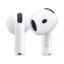 Air 4 wireless earbuds front view in white