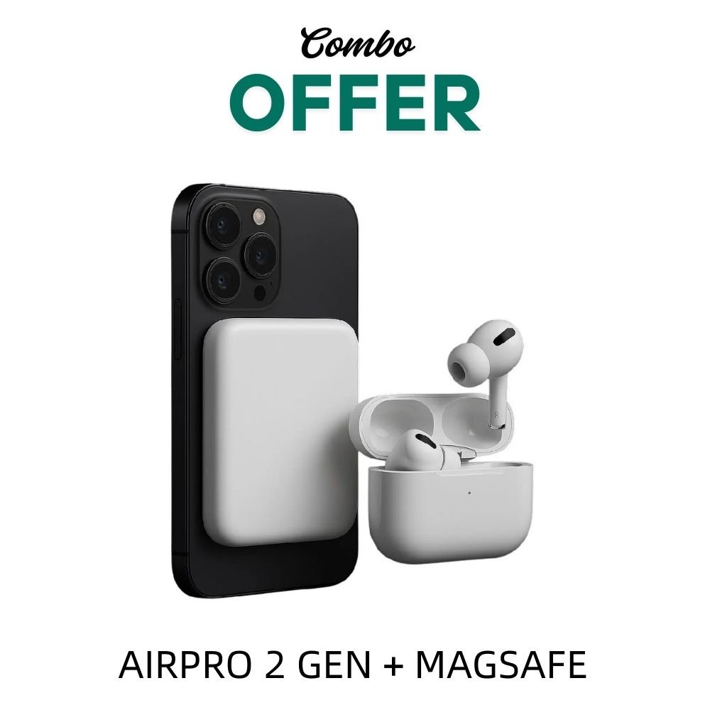 Airpods pro 2 and Mag PowerBank (Combo) (1) AirPro 2nd Gen earbuds and a Mag PowerBank, a perfect combo gift.