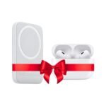 AirPro 2nd Gen and Mag PowerBank combo with red ribbon.