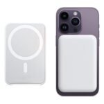 Magnetic PowerBank attached to iPhone for charging