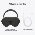 AirMax Headphone with protective case and charging cable